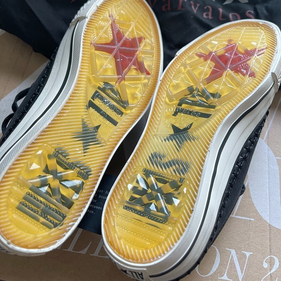 NEW JOHN VARVATOS CONVERSE LEATHER TURTLE SNEAKERS - Picture 7 of 13